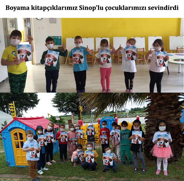 Boyama kitapçıklarımız Sinop`lu çocuklarımızı sevindirdi